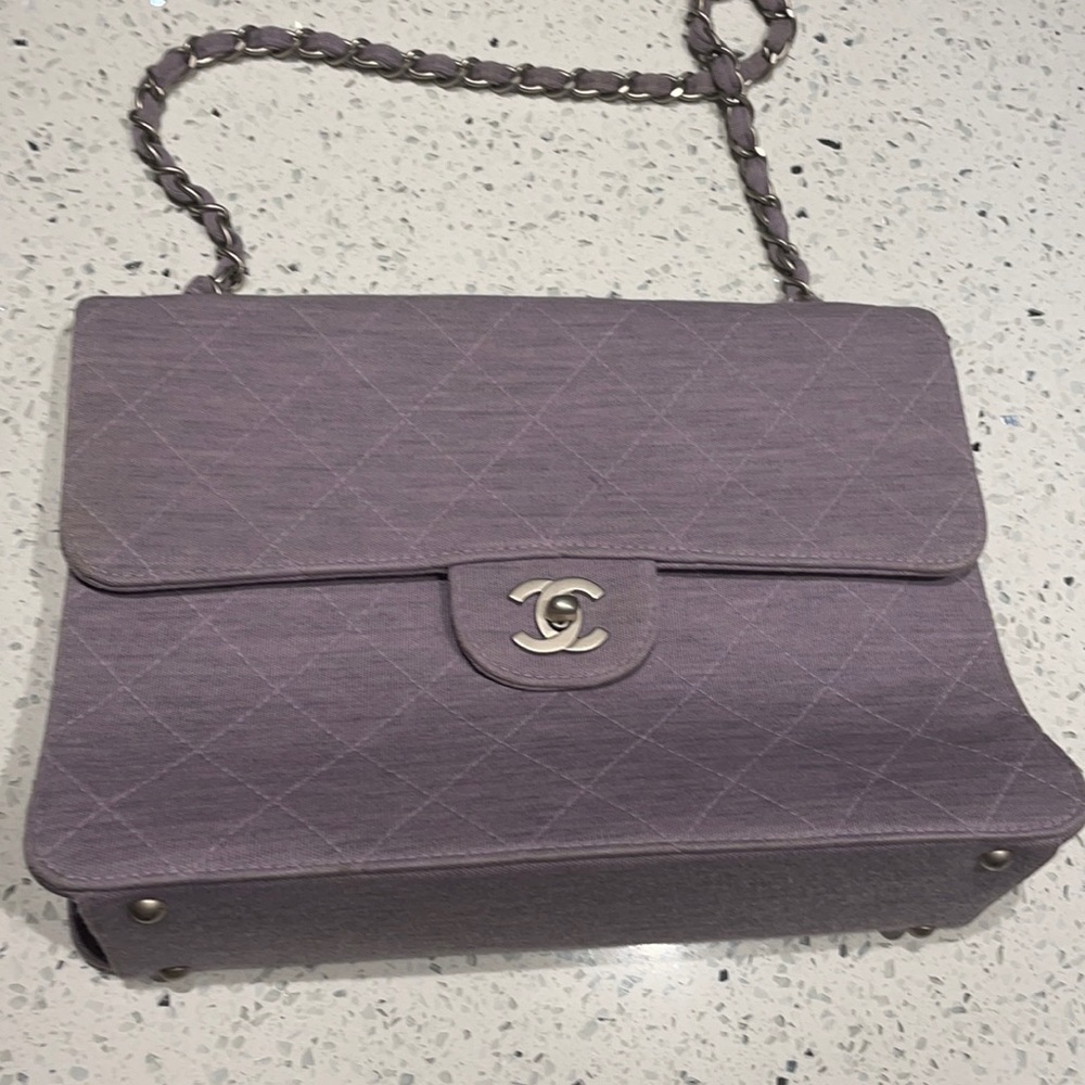 COPY - Chanel Lavender Quilted Classic Shoulder F…